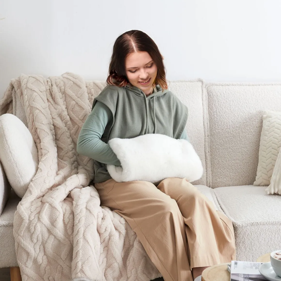 La Chaise Longue Cocoon-BOUILLOTTE MANCHON COSY TIME