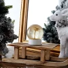 La Chaise Longue Déco-BOULE A NEIGE PALMIER DORE