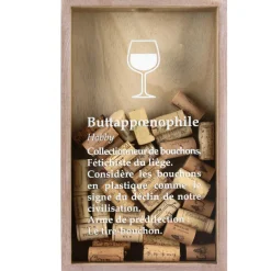 La Chaise Longue Vin & Champagne-CADRE BOUCHON ADDICT