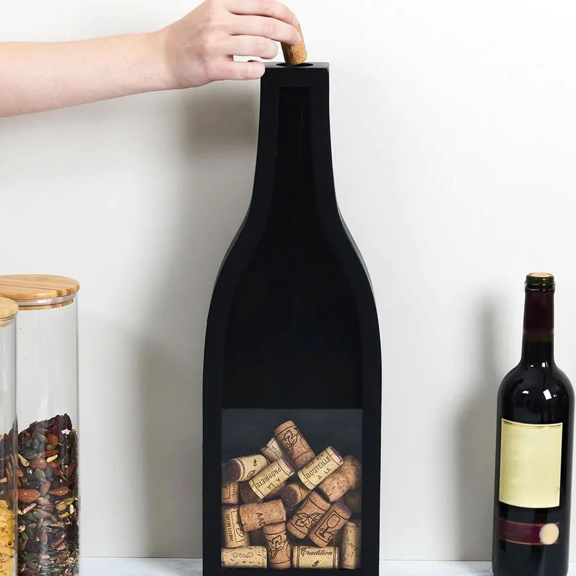 La Chaise Longue Vin & Champagne-CADRE BOUTEILLE COLLECTEUR DE BOUCHON