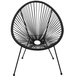 La Chaise Longue Mobilier-CHAISE ACAPULCO NOIR