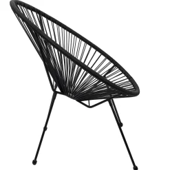 La Chaise Longue Mobilier-CHAISE ACAPULCO NOIR