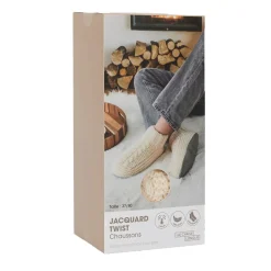 La Chaise Longue Cocoon-CHAUSSONS CHAUSSETTES JACQUARD COSY TIME