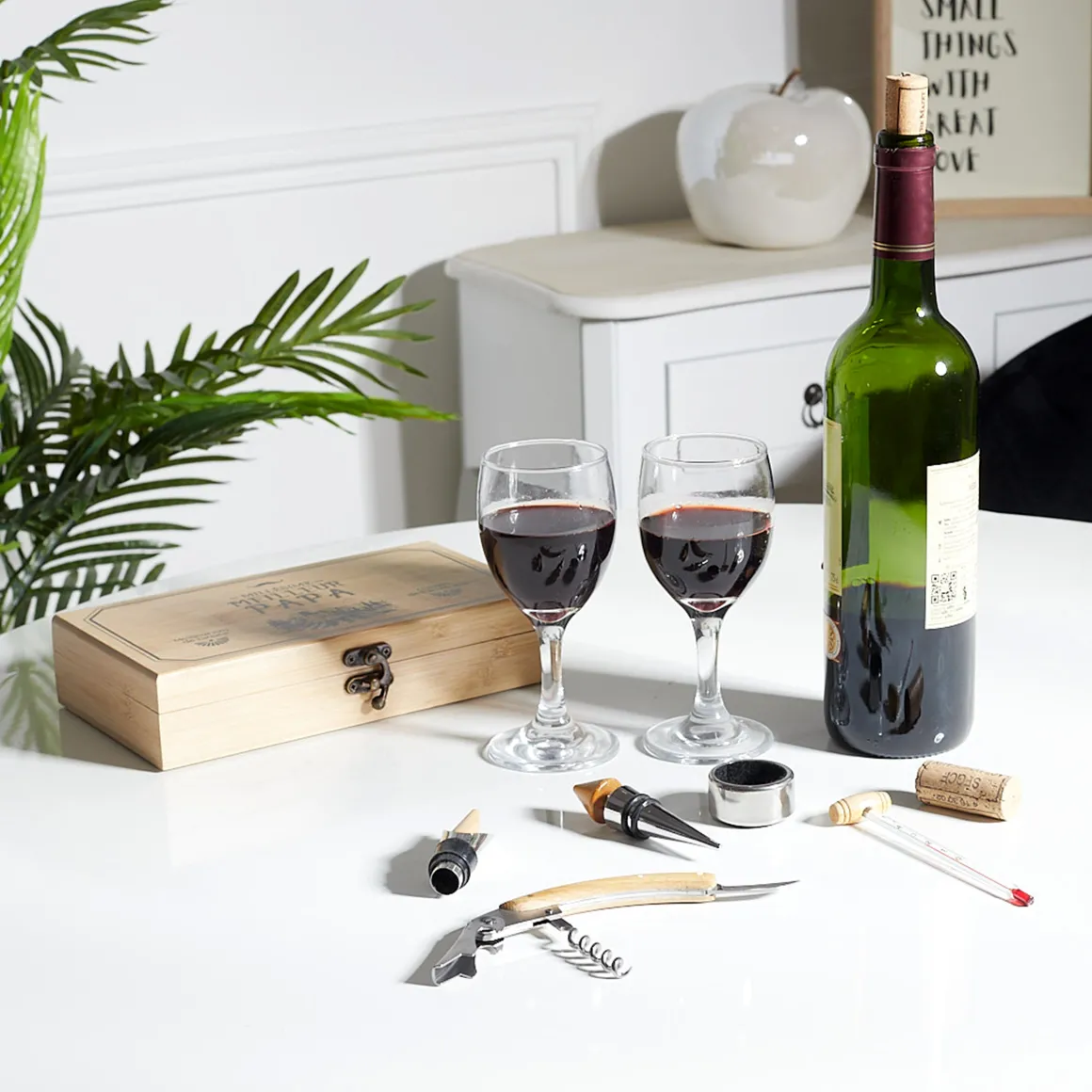 La Chaise Longue Vin & Champagne-COFFRET 5 ACCESSOIRES VIN MEILLEUR PAPA