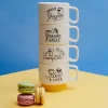La Chaise Longue Thé & Café-COFFRET 4 TASSES EMPILABLES