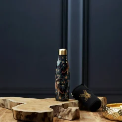 La Chaise Longue Thé & Café-COFFRET BOUTEILLE ISOTHERME TIGRE AVEC POCHETTE