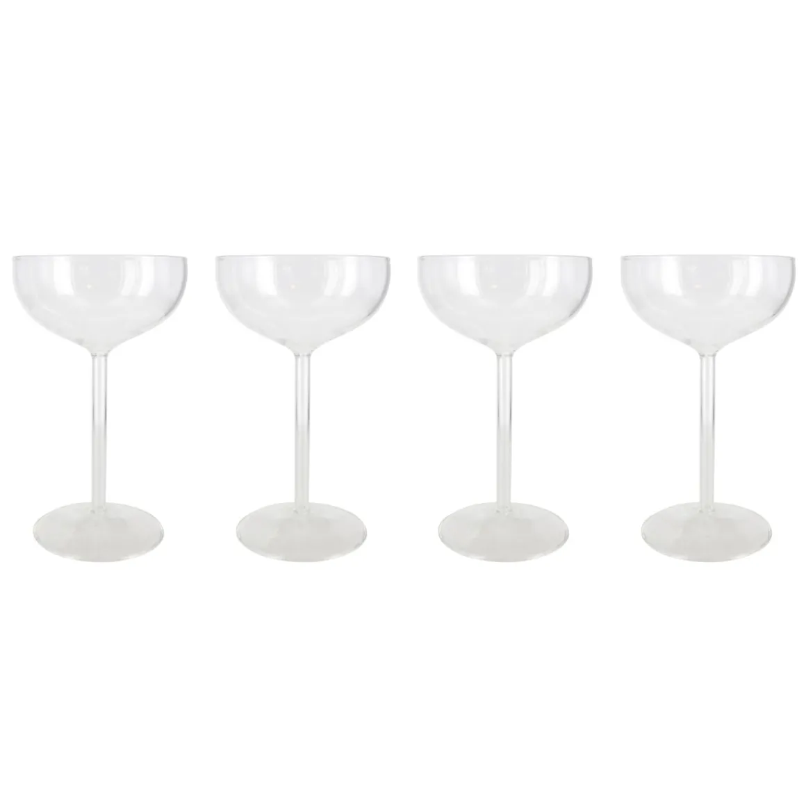La Chaise Longue Vin & Champagne-COFFRET DE 4 COUPES PIED CREUX