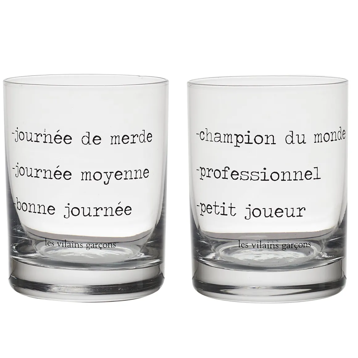 La Chaise Longue Boissons & Cocktails-COFFRET DE 2 VERRES A WHISKY