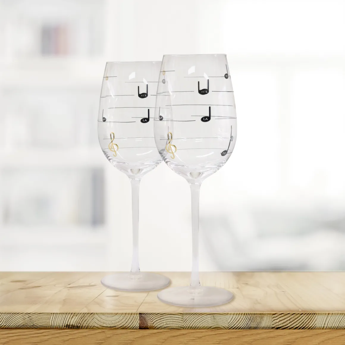 La Chaise Longue Vin & Champagne-COFFRET DE 2 VERRES MUSICAUX