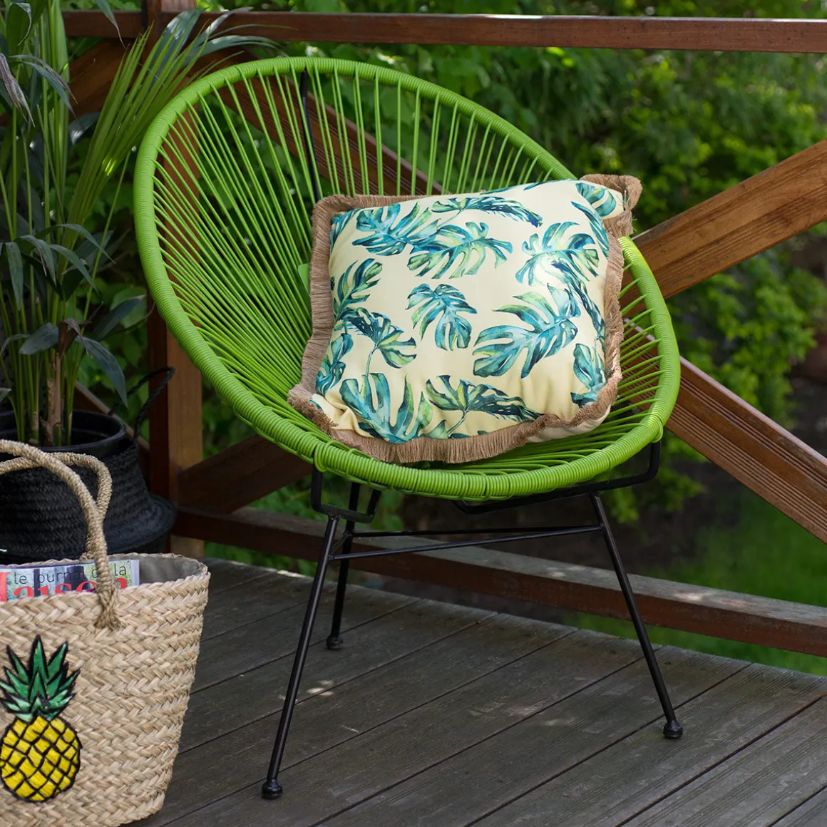 La Chaise Longue Mobilier-FAUTEUIL ACAPULCO TROPICAL GREEN