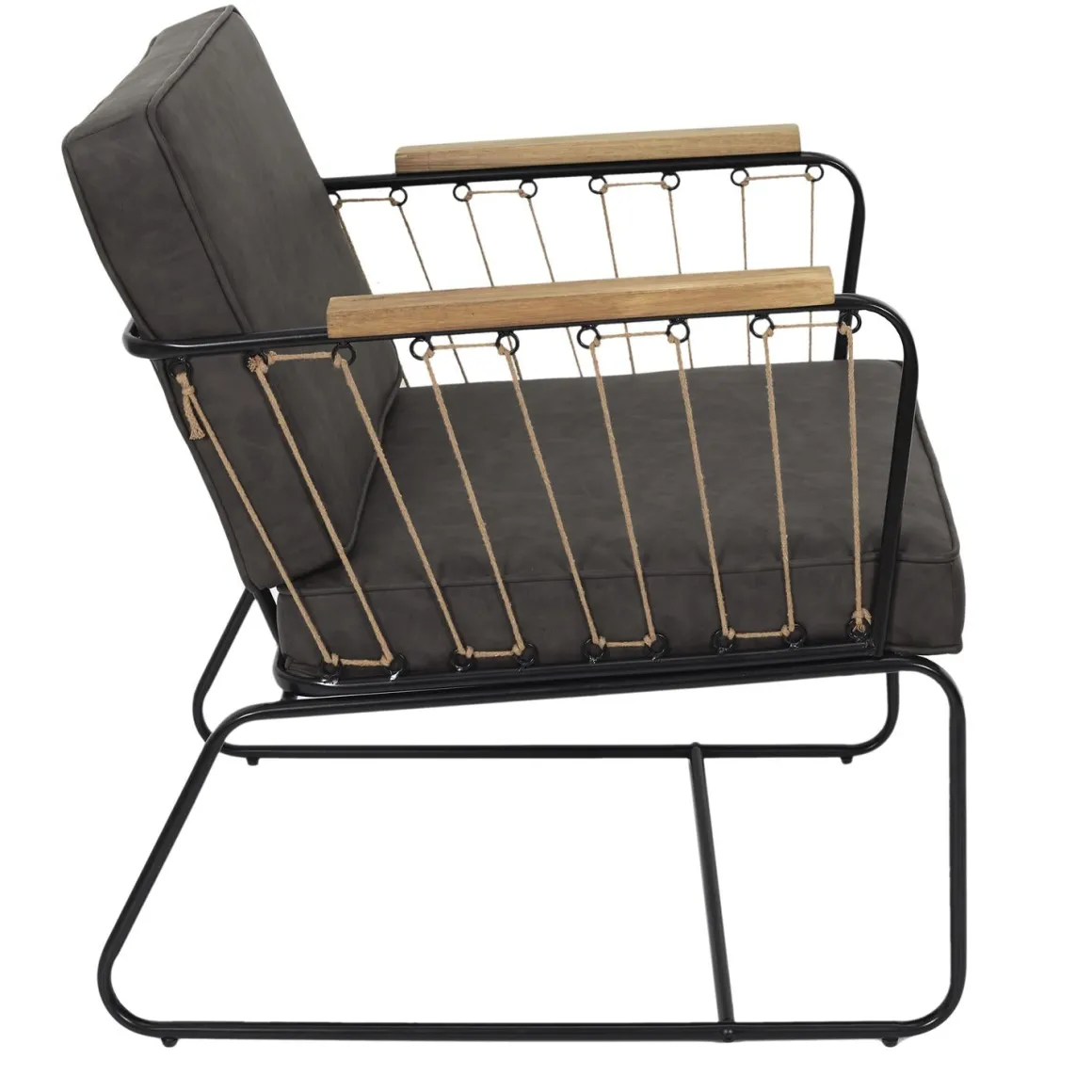 La Chaise Longue Mobilier-FAUTEUIL BENSON MARRON
