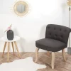 La Chaise Longue Mobilier-FAUTEUIL ELEONOR GRIS