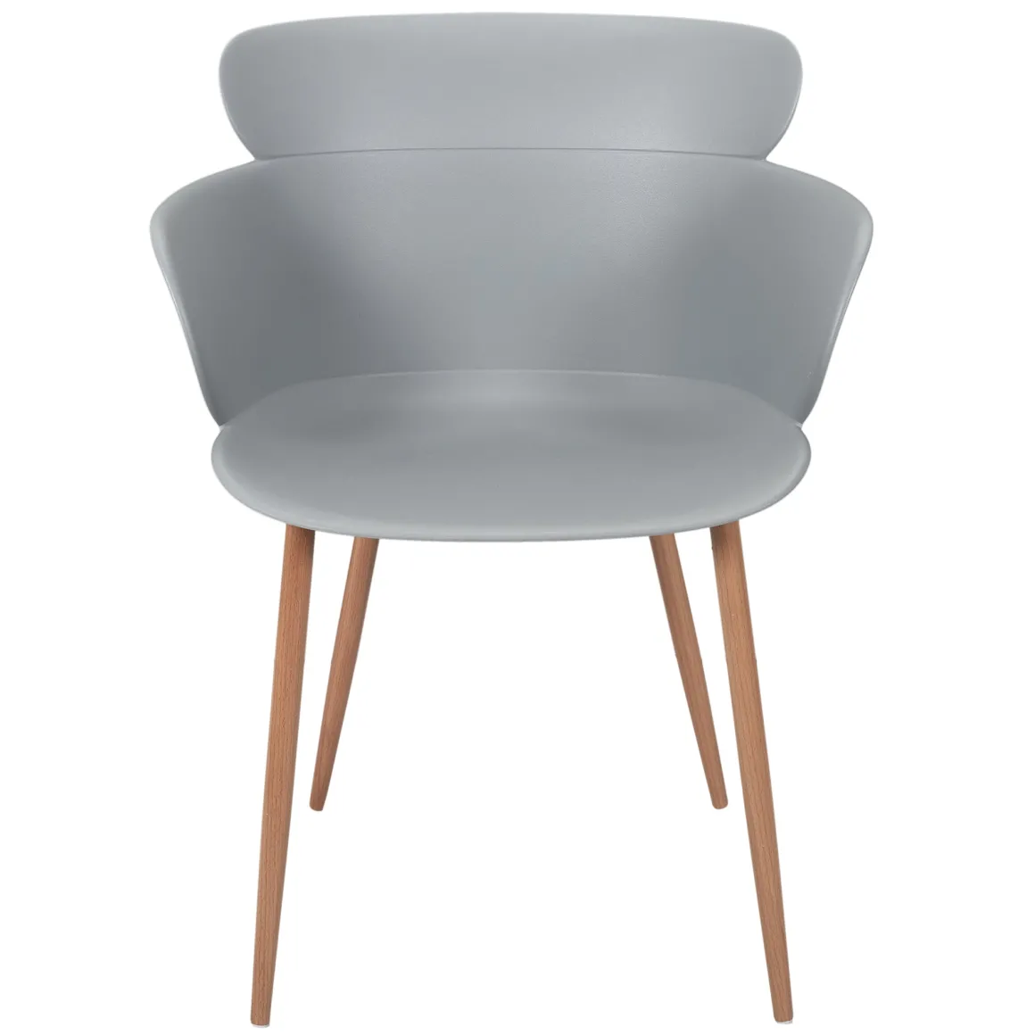 La Chaise Longue Mobilier-FAUTEUIL LORENS GRIS - Lot de 2