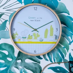 La Chaise Longue Horloge & Réveil-HORLOGE CACTUS