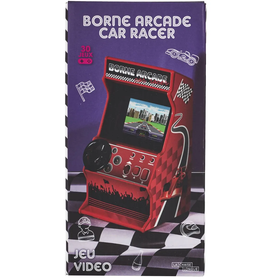 La Chaise Longue Jeux-JEU RETRO ARCADE CAR RACER