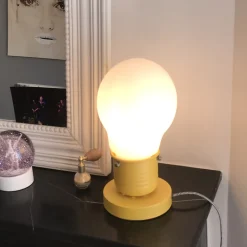 La Chaise Longue Luminaire-LAMPE AMPOULE JAUNE PM