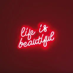 La Chaise Longue Déco Lumineuse|Déco-LAMPE EFFET NEON LIFE IS BEAUTIFUL