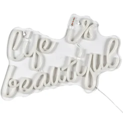 La Chaise Longue Déco Lumineuse|Déco-LAMPE EFFET NEON LIFE IS BEAUTIFUL