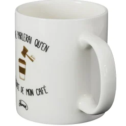 La Chaise Longue Thé & Café-MUG JE NE PARLERAI QU'EN PRESENCE DE MON CAFE