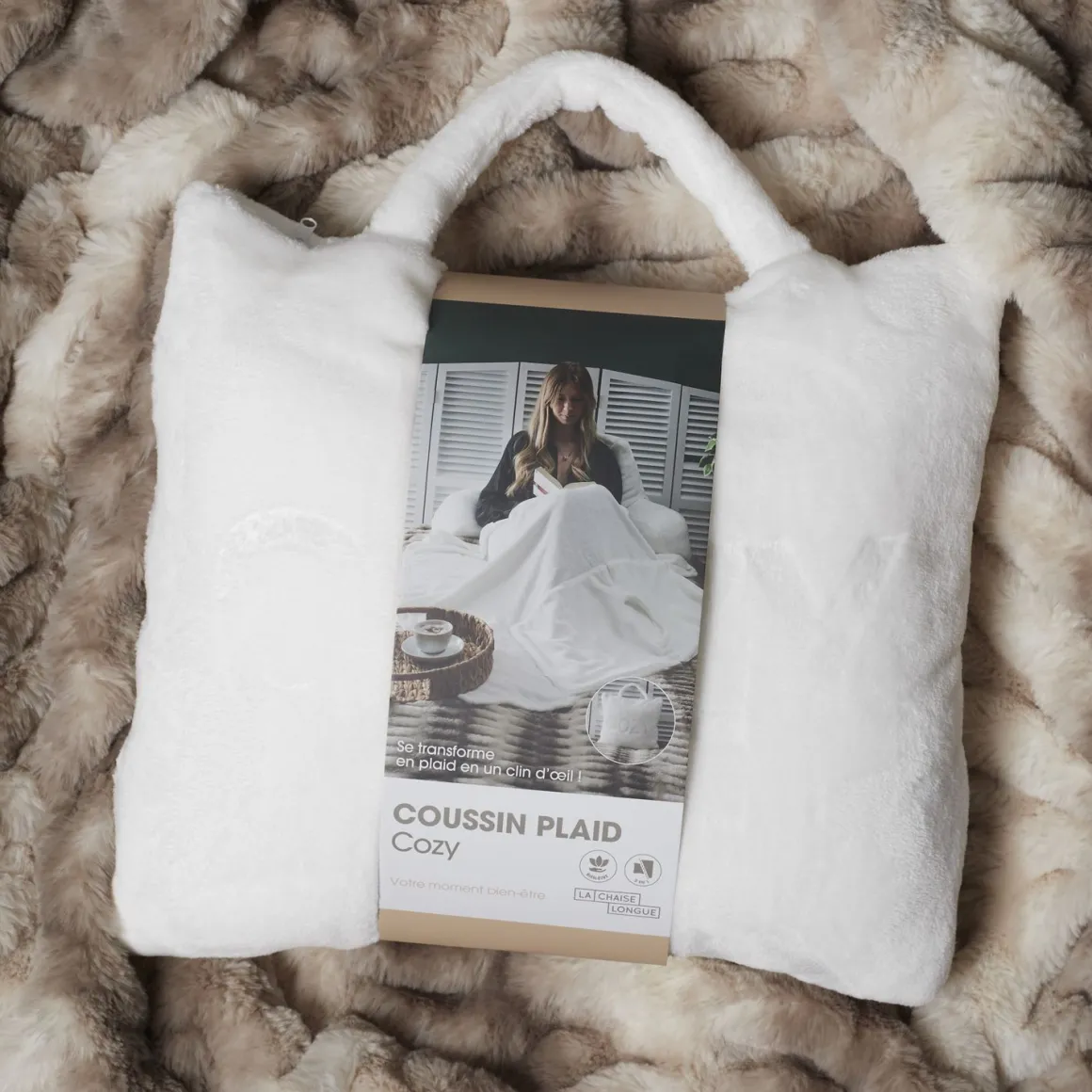 La Chaise Longue Cocoon-PLAID COUSSIN COZY