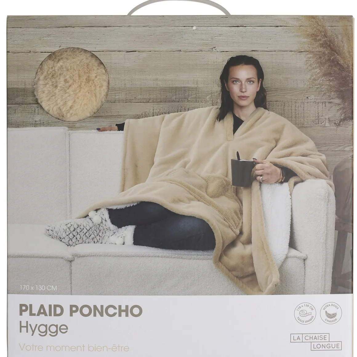 La Chaise Longue Cocoon-PLAID PONCHO HYGGE