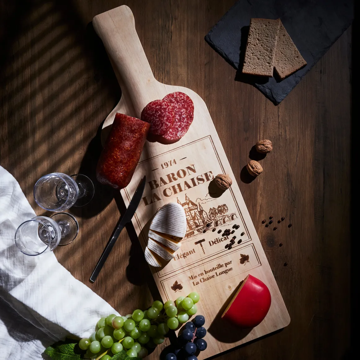 La Chaise Longue Accessoires|Accessoires De Cuisine-PLANCHE APERO BOUTEILLE BARON LA CHAISE