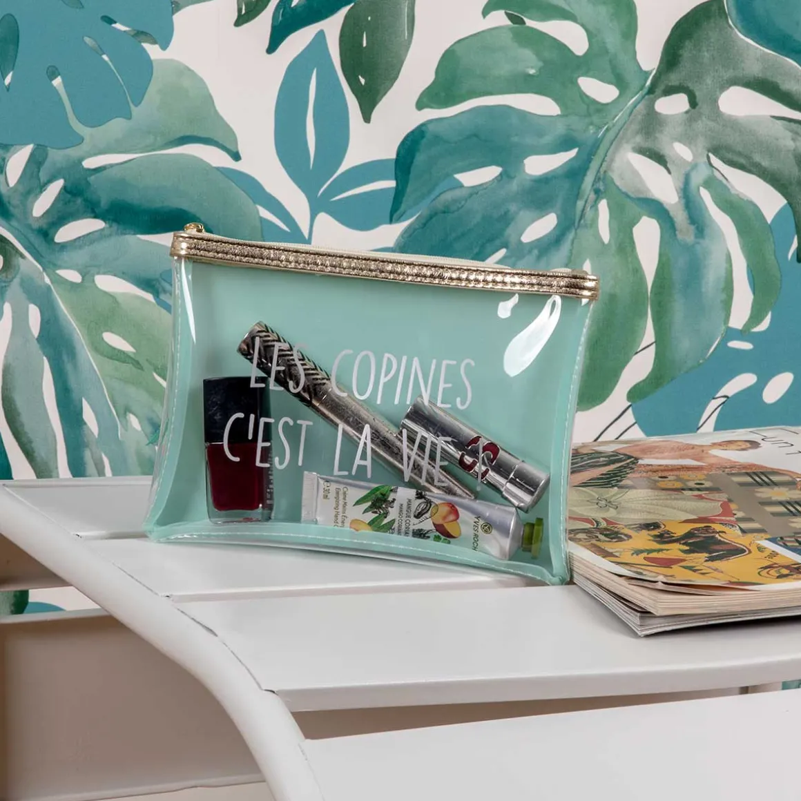 La Chaise Longue Sacs & Pochettes-POCHETTE TRANSPARENTE LES COPINES