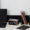La Chaise Longue Horloge & Réveil-REVEIL CHARGEUR BOIS