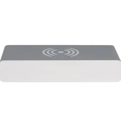La Chaise Longue Horloge & Réveil-REVEIL CHARGEUR BOIS GRIS