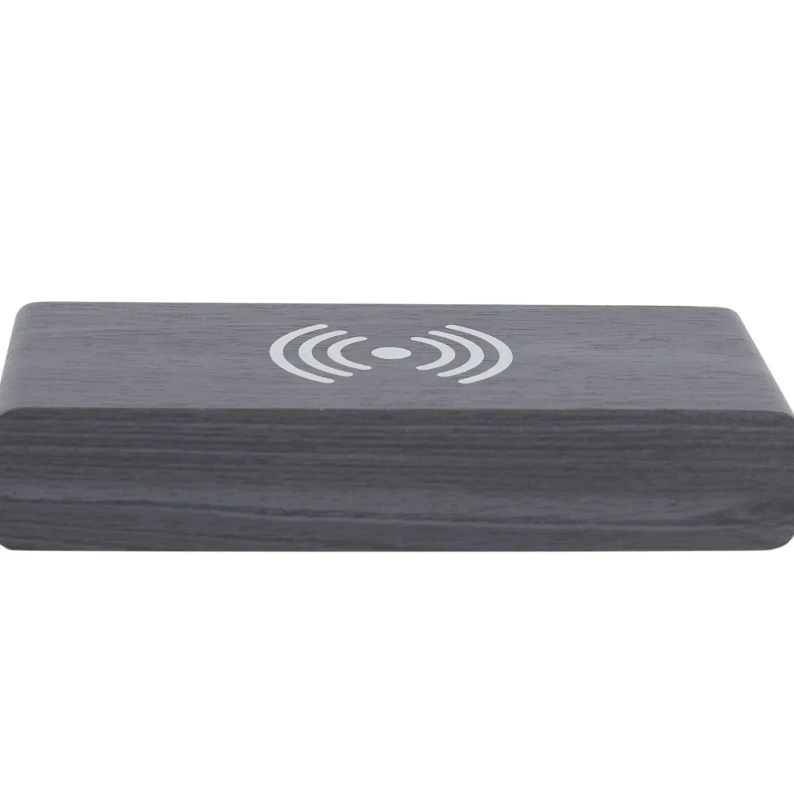 La Chaise Longue Horloge & Réveil-REVEIL CHARGEUR BOIS NOIR
