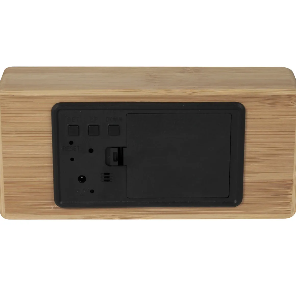 La Chaise Longue Horloge & Réveil-REVEIL LED GM FIBRE BOIS NATUREL