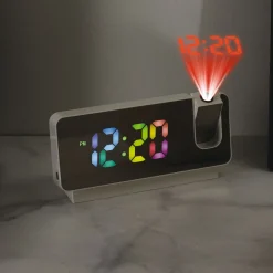 La Chaise Longue Horloge & Réveil-REVEIL PROJECTEUR MIROIR RAINBOW