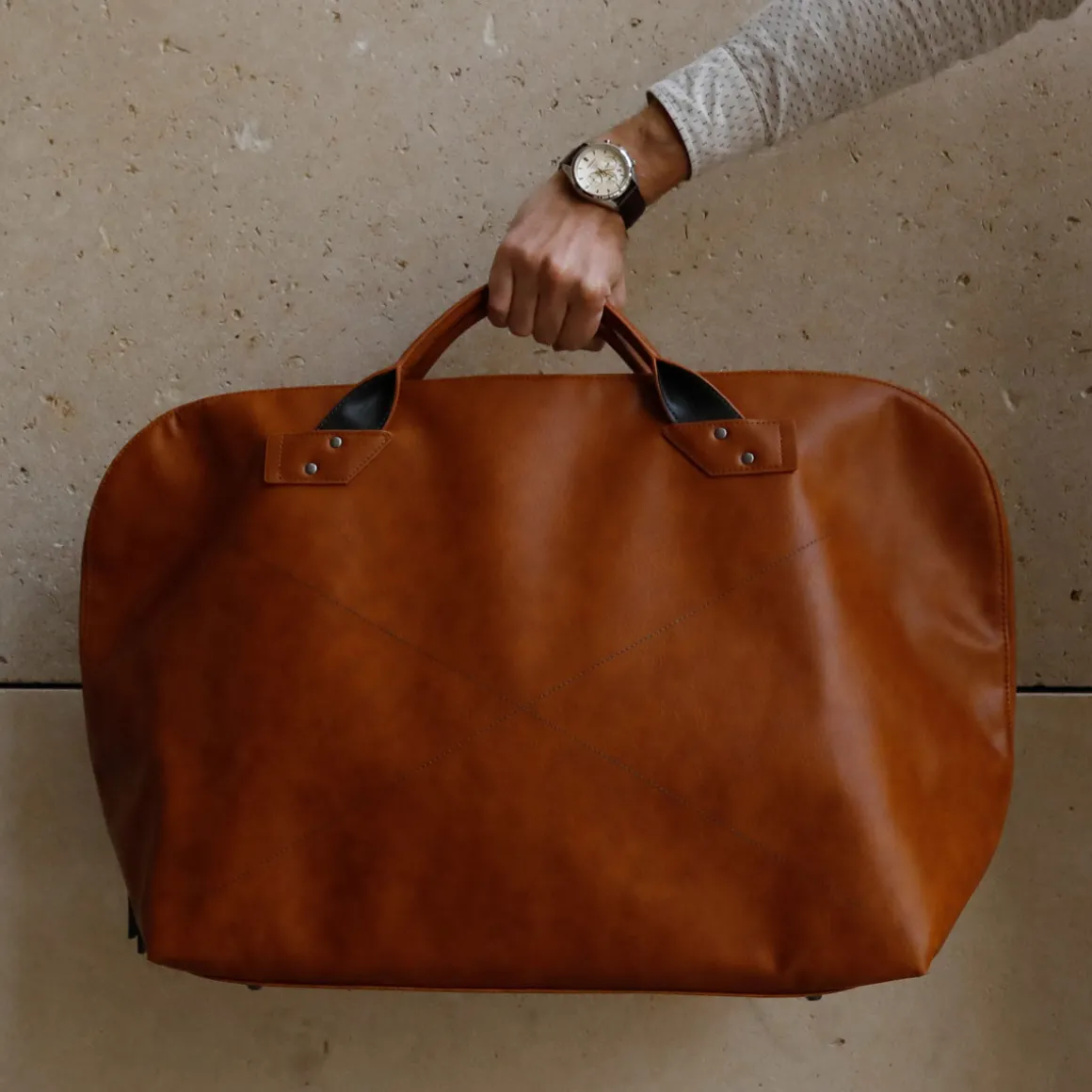 La Chaise Longue Sacs & Pochettes-SAC DE VOYAGE OAKLAND CAMEL