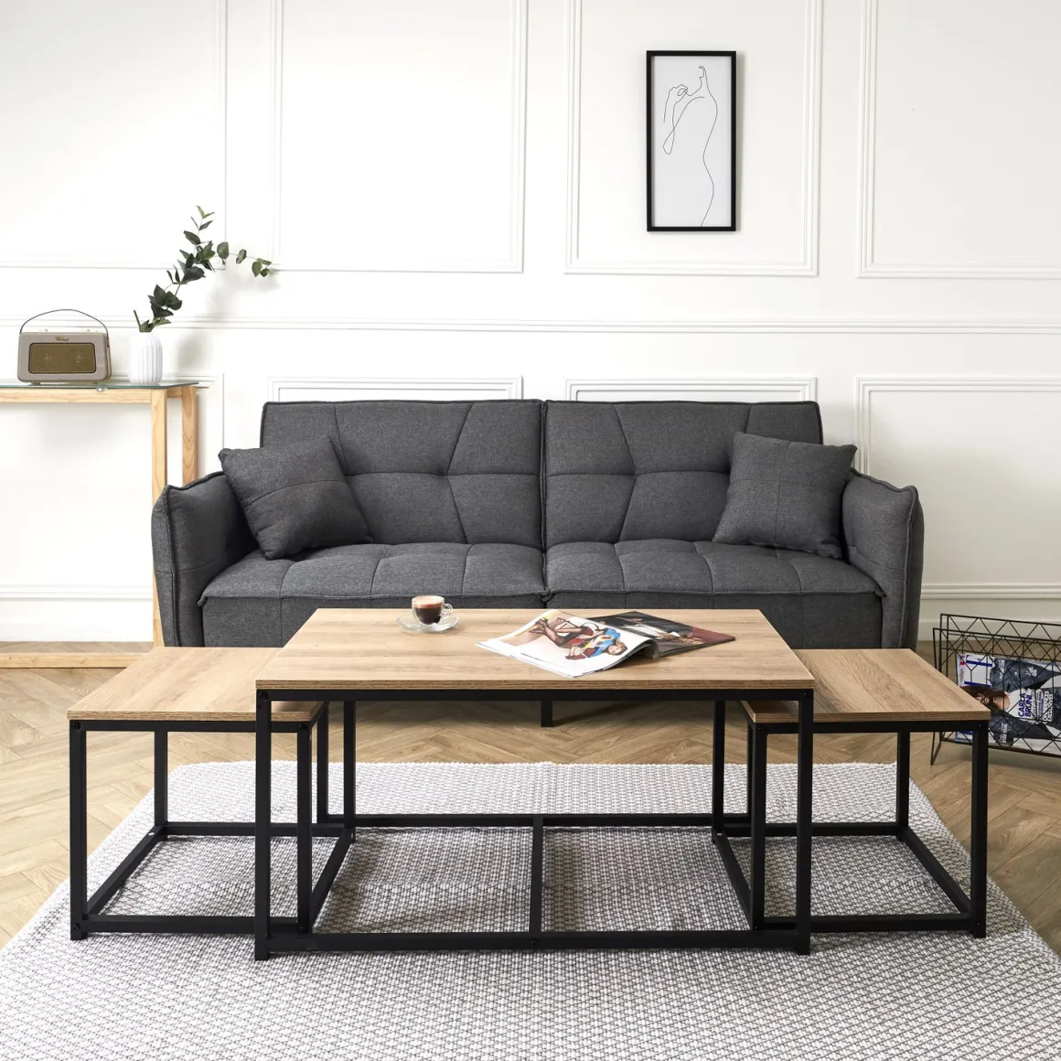 La Chaise Longue Mobilier-TABLE BASSE X3 SEATTLE