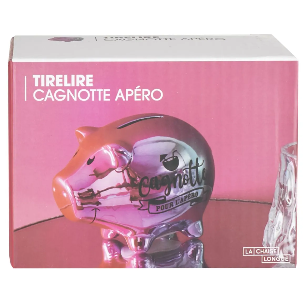 La Chaise Longue Déco-TIRELIRE COCHON POUR L'APERO ELECTROPLATE